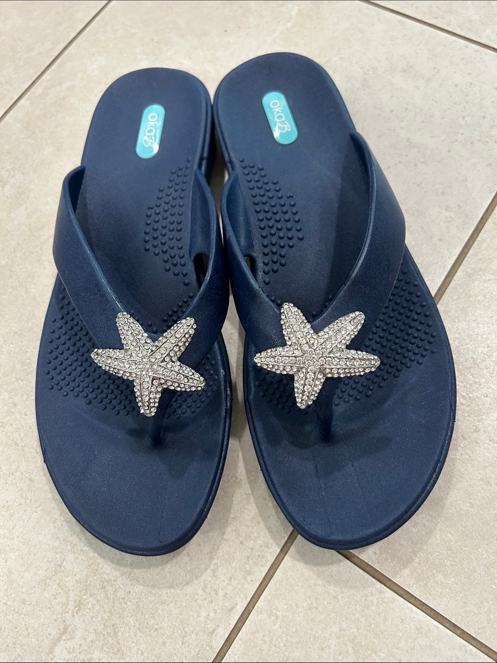 OkaB Flip Flops Starfish